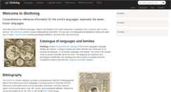 Desktop Screenshot of glottolog.org