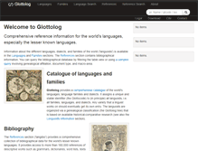 Tablet Screenshot of glottolog.org